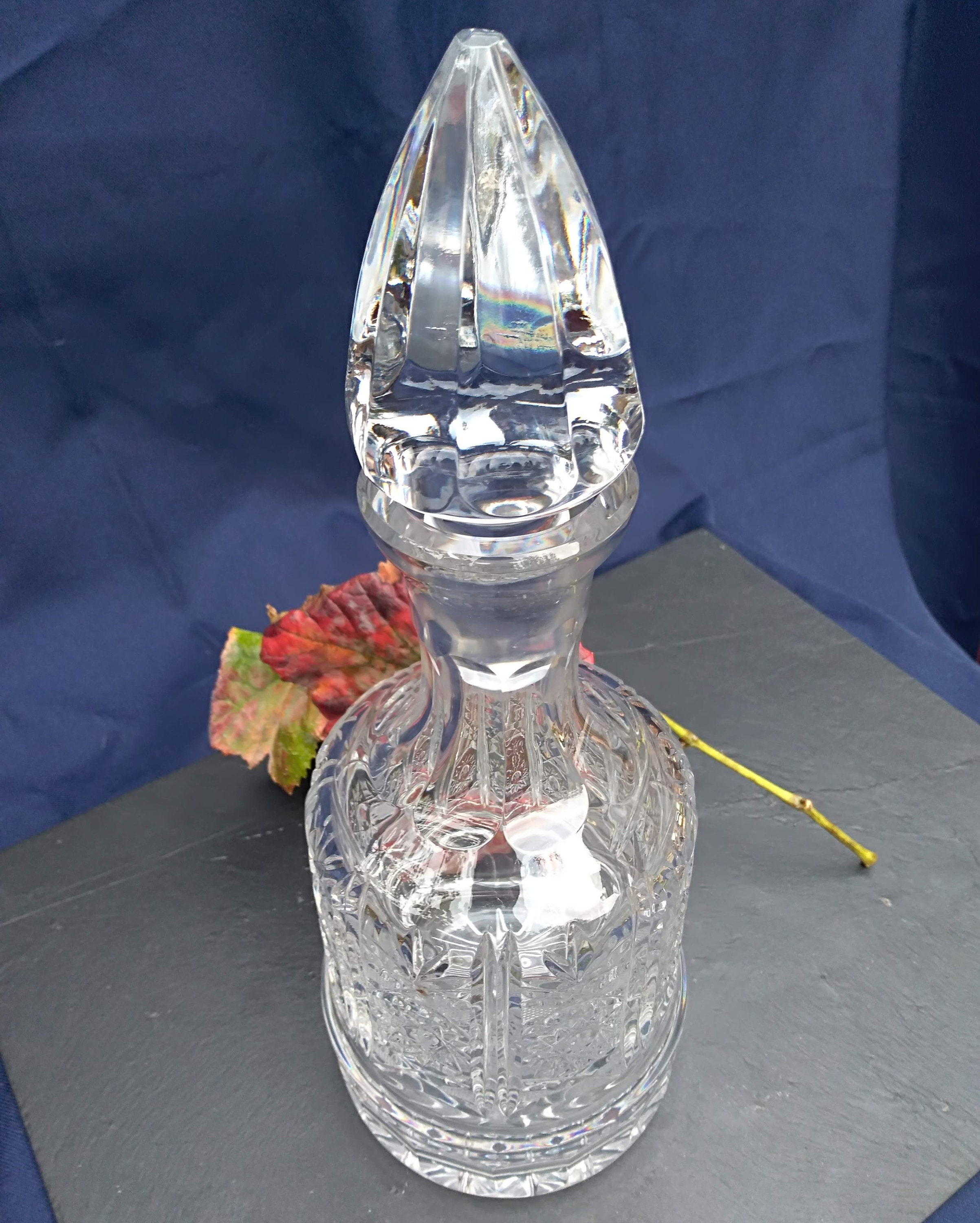 Beautiful crystal carafe carafe from the 70s Polish crystals Etsy