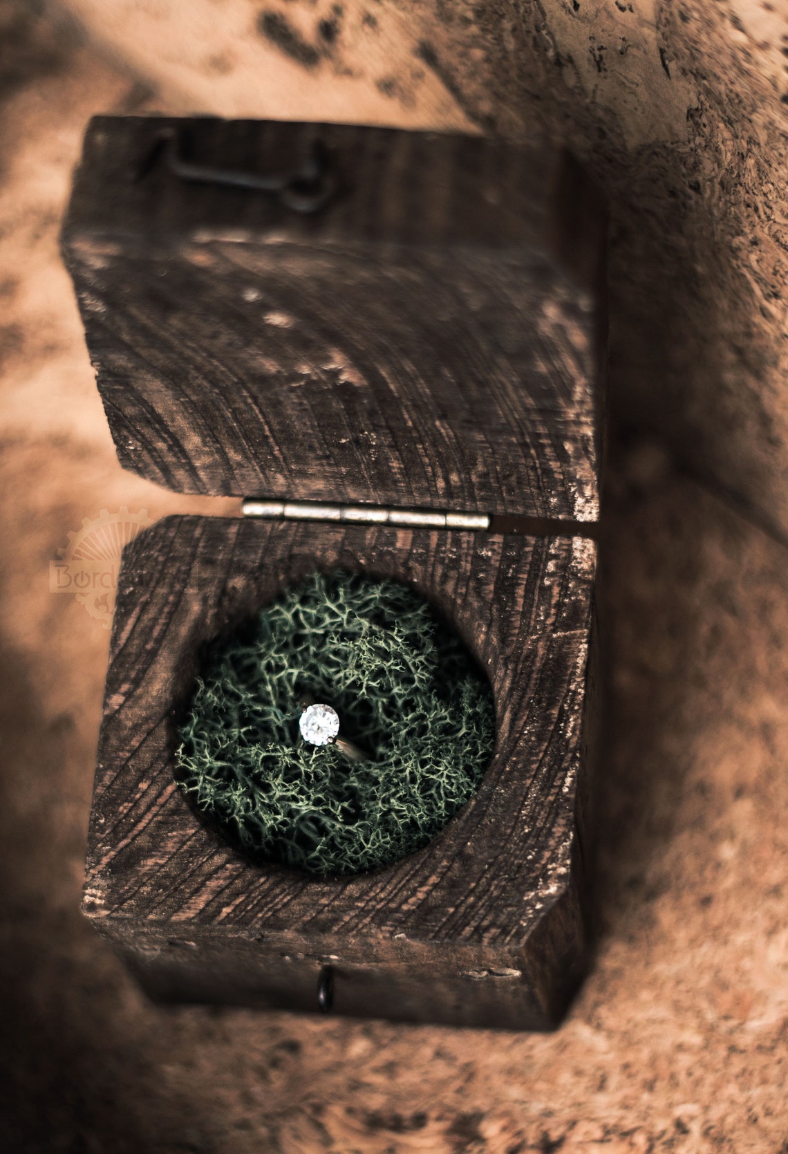 Rustic Wooden Wedding Ring Carrier Etsy