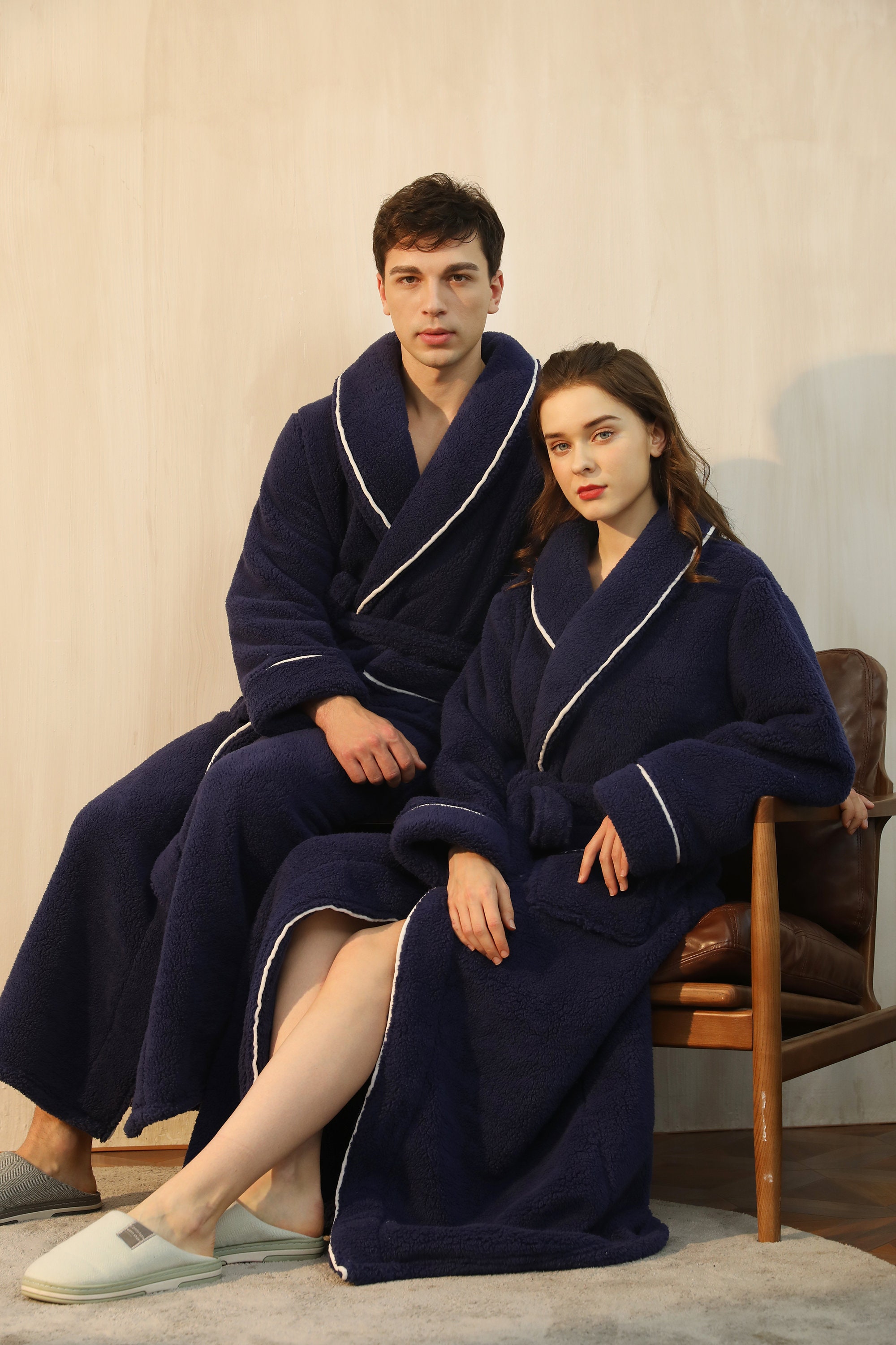 Robe Womens Velvet Robe Long Bathrobe Fleece Full Length Etsy