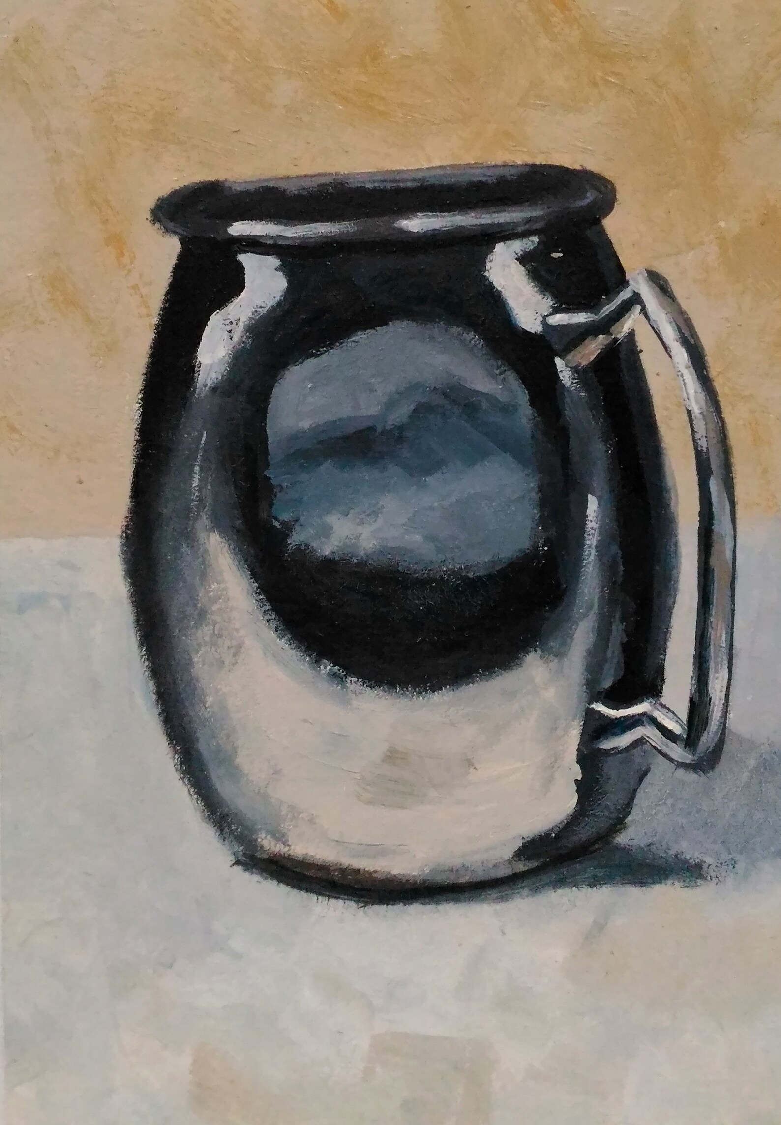 Four Mugs Oil Painting Original Art Wall Decor Kitchen Etsy