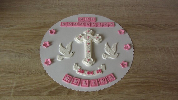 Kommunion Konfirmation Firmung Taufe Tortendeko Fondant Etsy