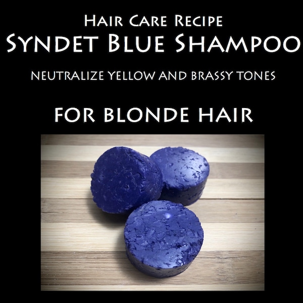 Hair Care Recipe - Syndet Blue Shampoo for Blonde Hair