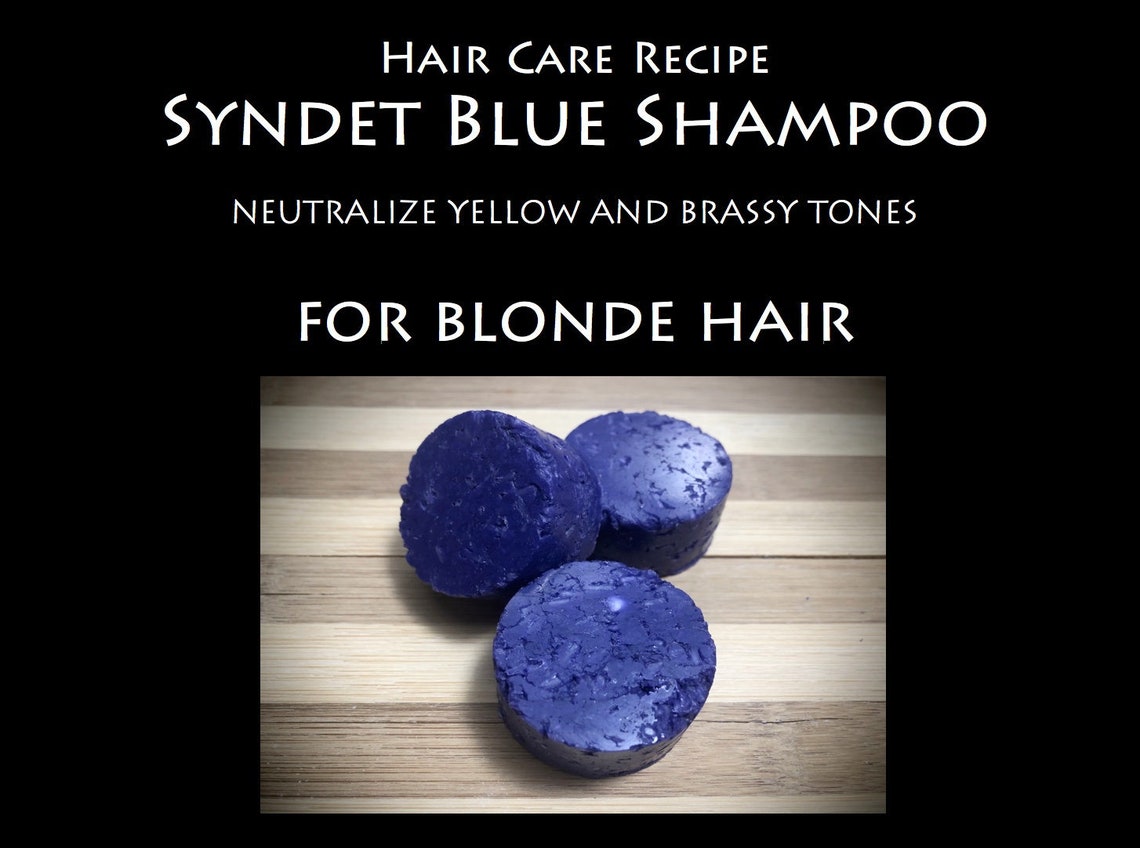 Hair Care Recipe Syndet Blue Shampoo for Blonde Hair Etsy