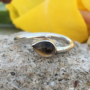 Natural Smoky Quartz Ring, 925 Streling Sold Silver, Genuine Smoky Quartz, Handmade Silver Jewelry, Women Gift Ring, Gemstone Ring