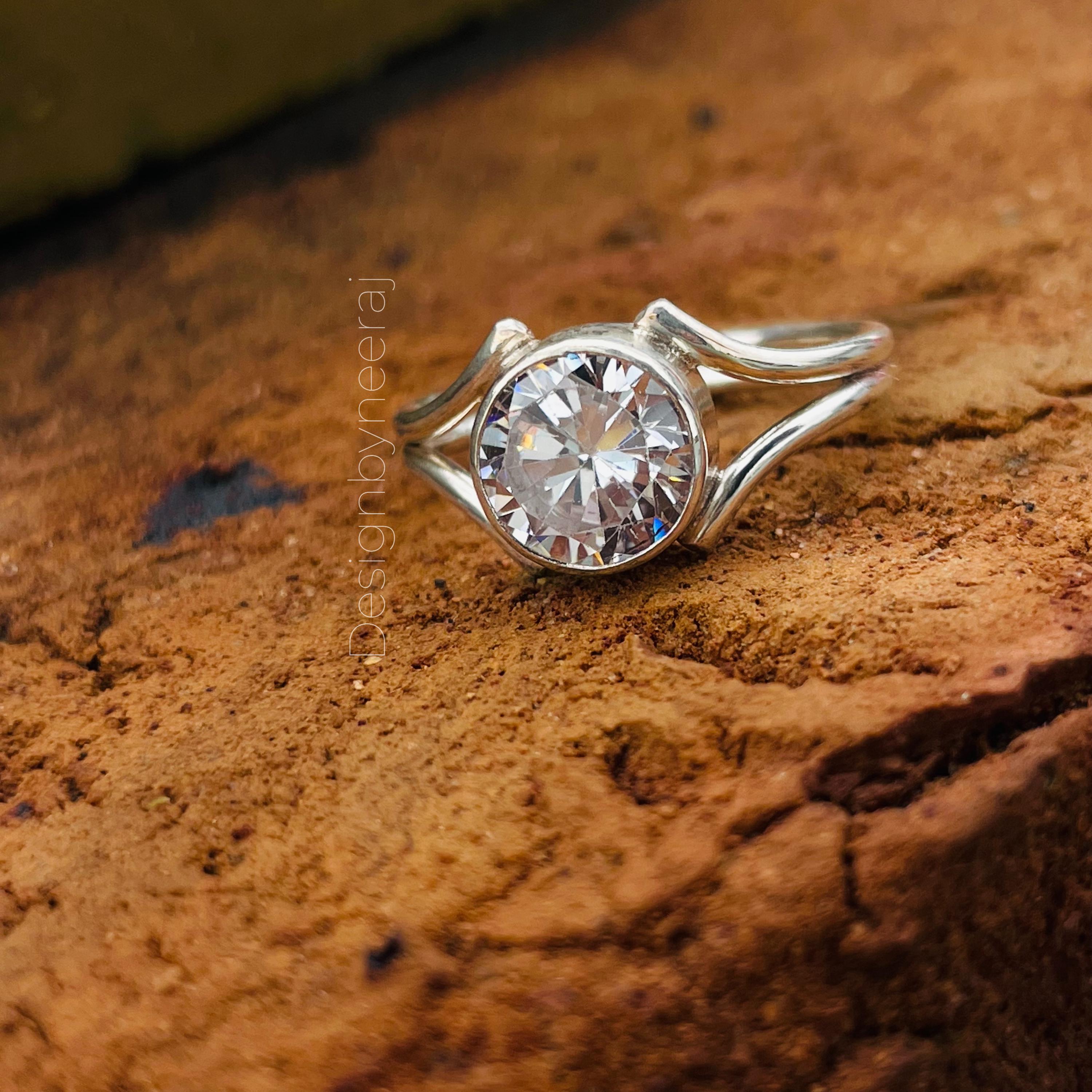 Bague Fine En Acier Inox Avec Zirconiums - Alliance élégante Pour Femme, Taille Au Choix