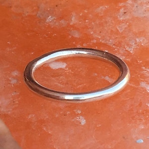 Round Band ring, 925 Solid Sterling Ring, Silver Stacking Ring, Handmade ring, Full round Band Ring, Thick Round Band Ring Wedding Band Ring