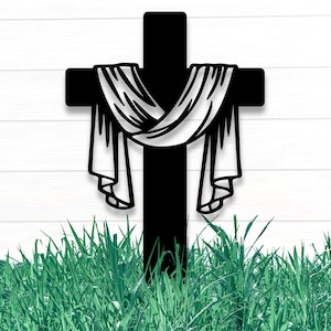 Easter Christ Cloth Metal Art: Religious Home Decor, Christian Wall Sign