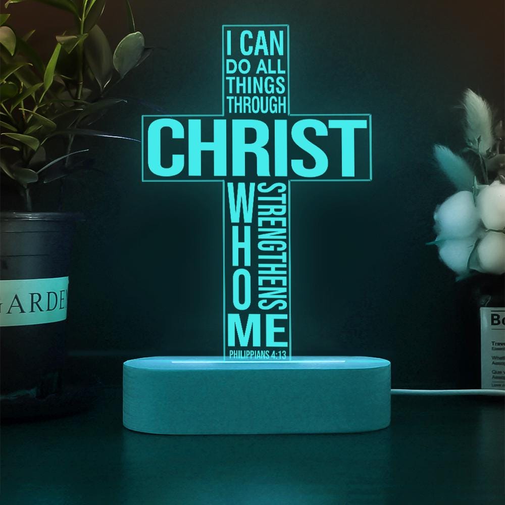 Personalized I Can Do All Things Philippians 4:13 Acrylic Bible