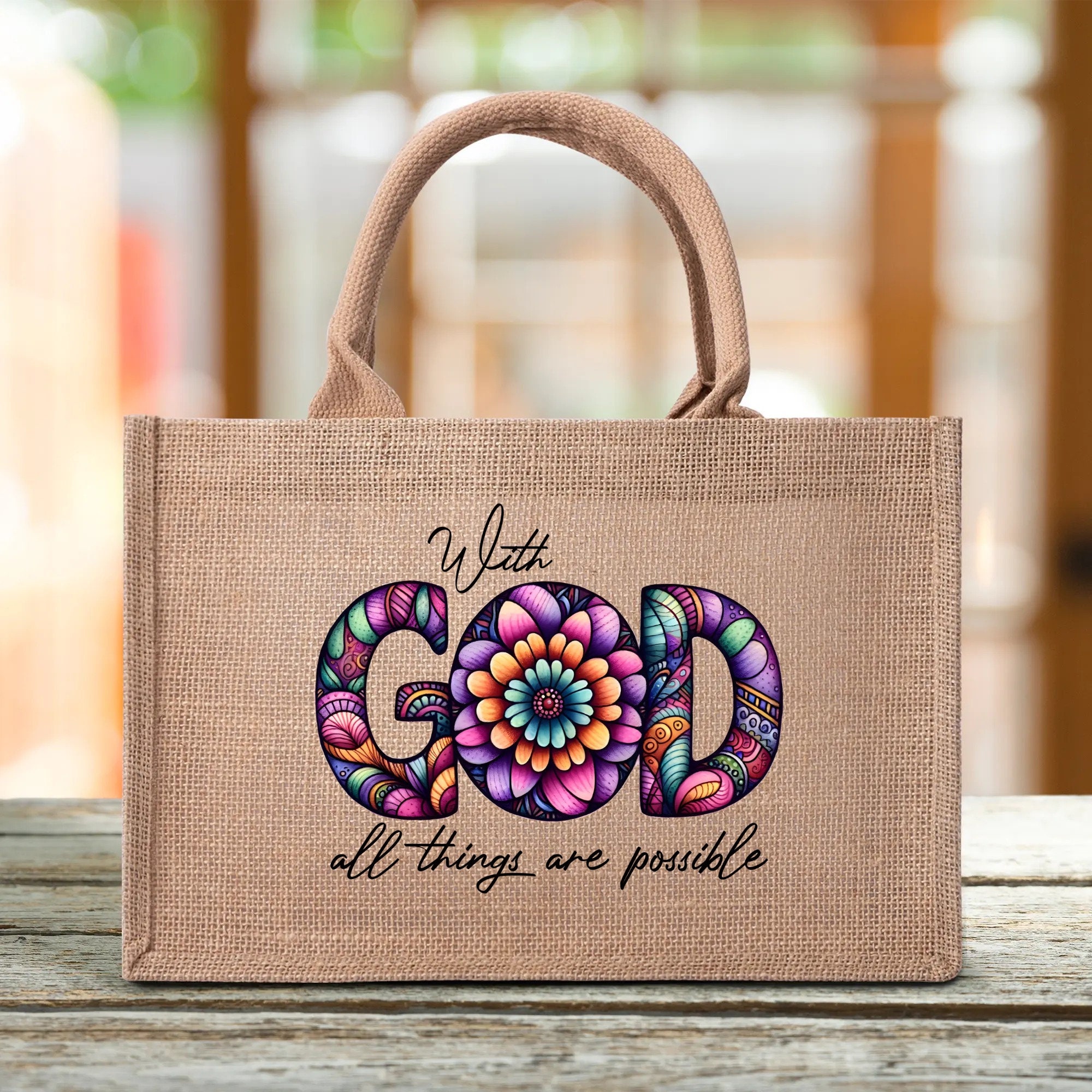 With God All Things Are Possible Tote Bag With God All Things Are Possible Tote Bag