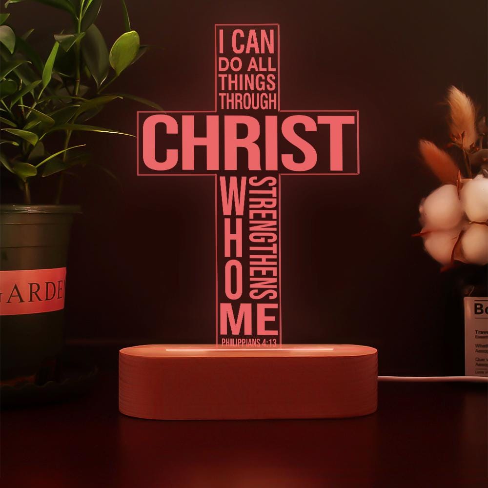 Personalized I Can Do All Things Philippians 4:13 Acrylic Bible