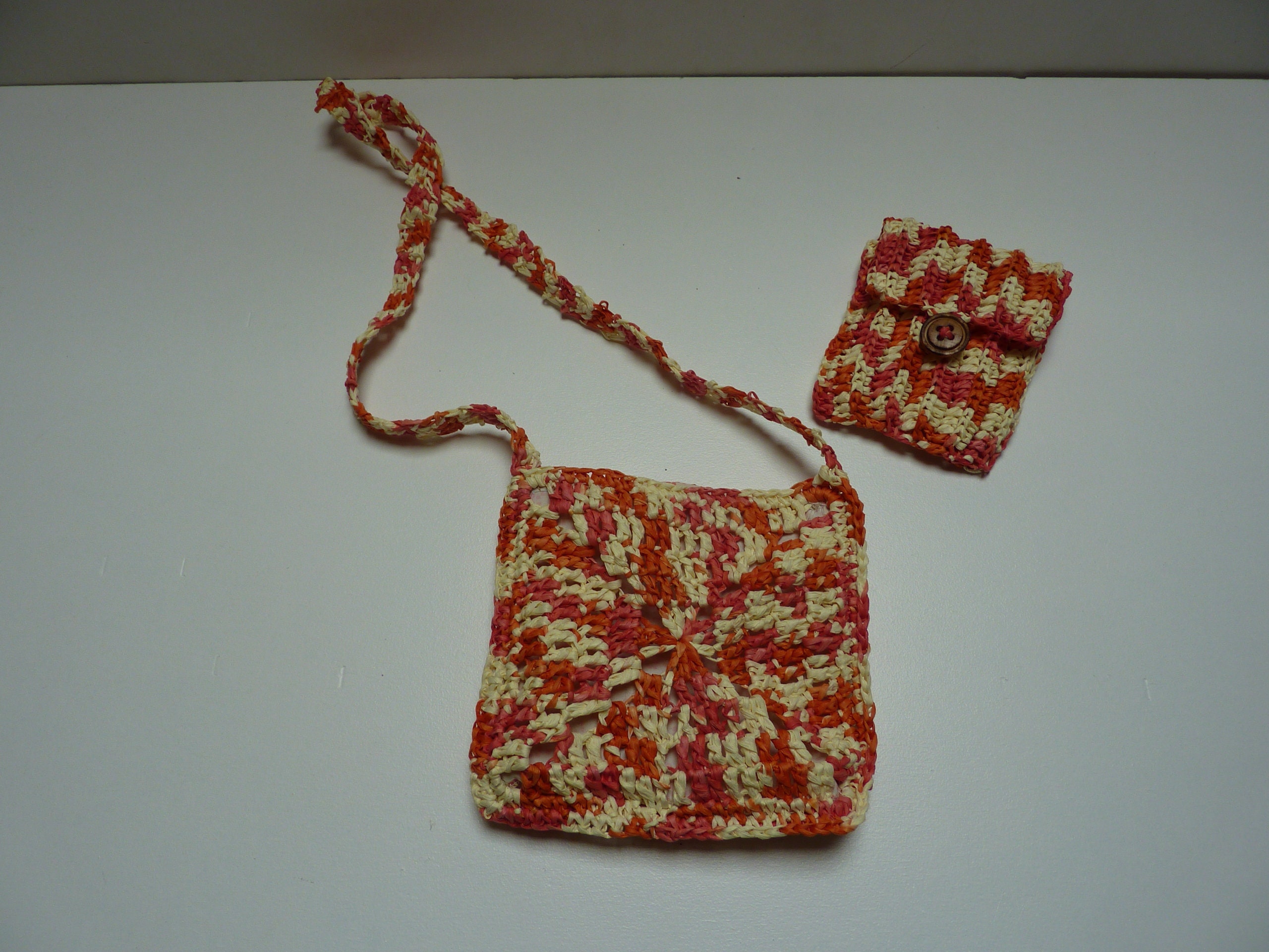 Pin on crochet : sac raphia / naturel