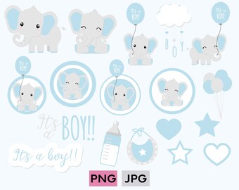 Download Elephant clipart | Etsy UK