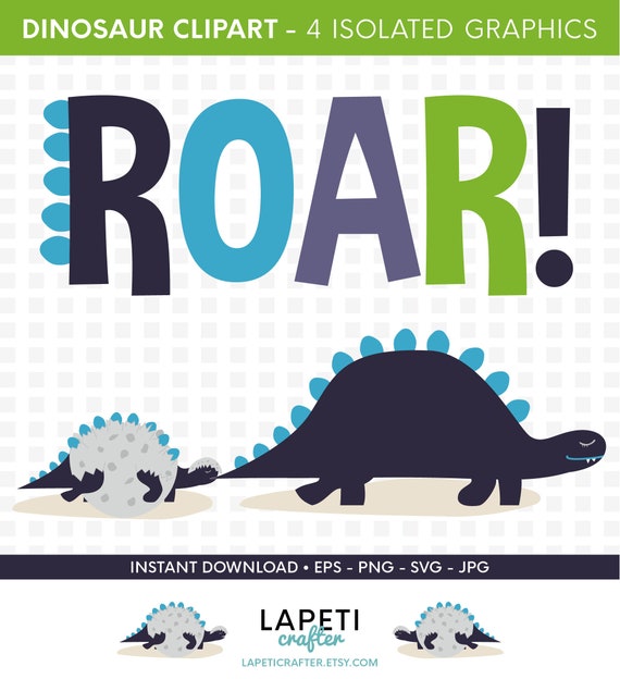 Download Free Funny Dinosaur Clipart Baby Dinosaur Clipart Prehistoric Etsy SVG Cut Files