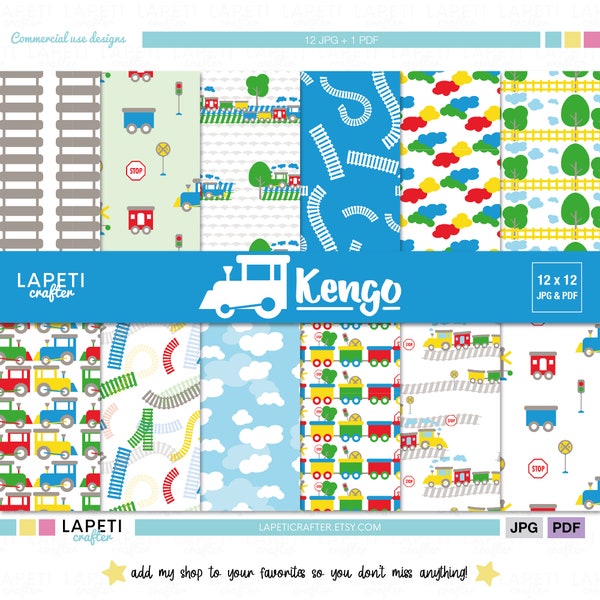 Train Pattern - Etsy