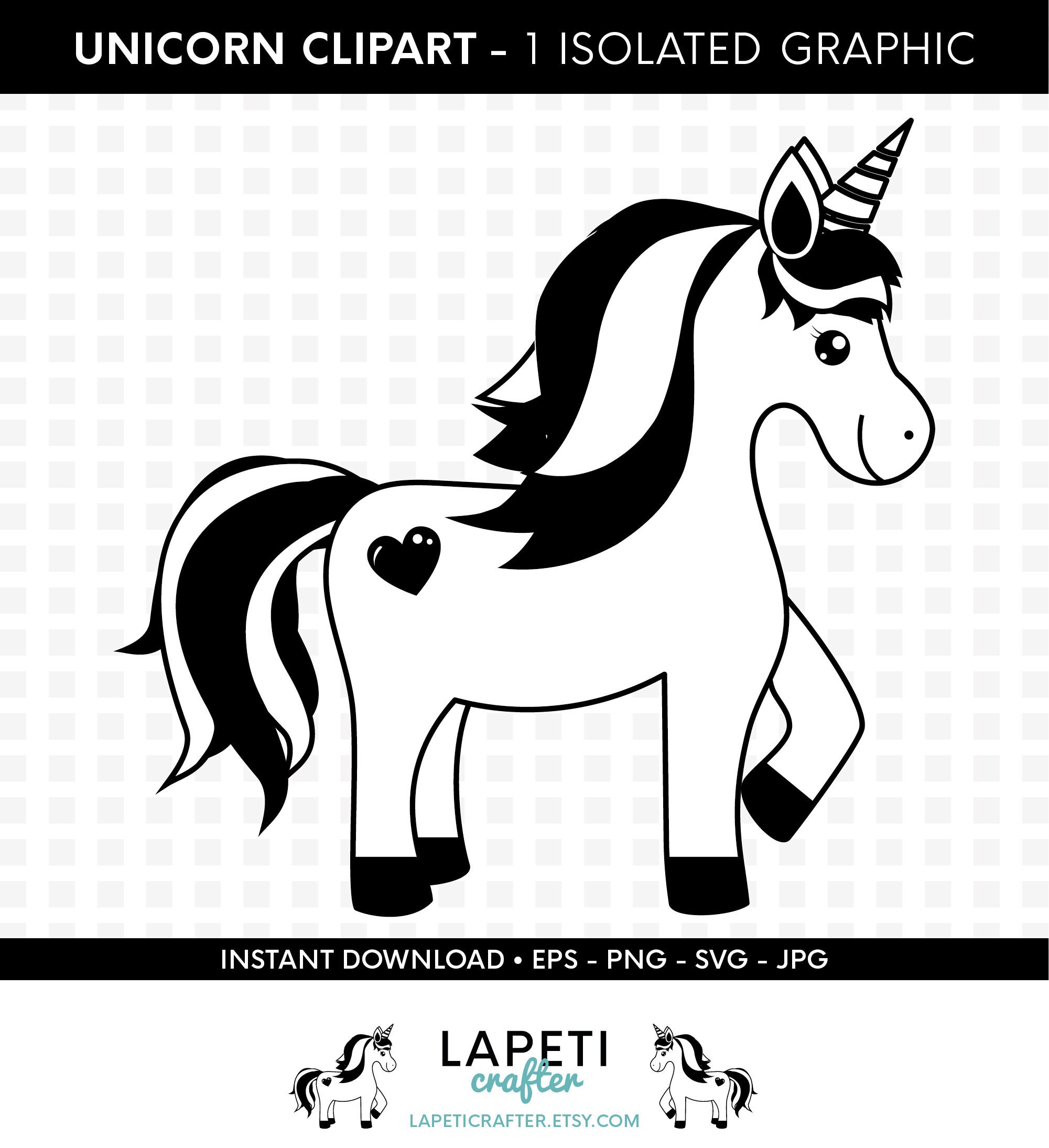 Download Unicorn Svg Png Eps Jpg Commercial Use Instant Download Etsy