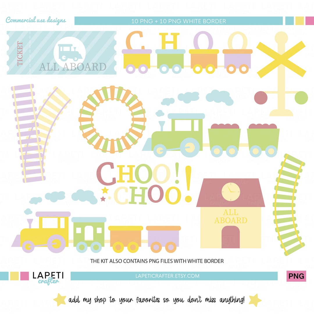 Boy Train Clipart PNG File for Cricut Commercial Use Etsy
