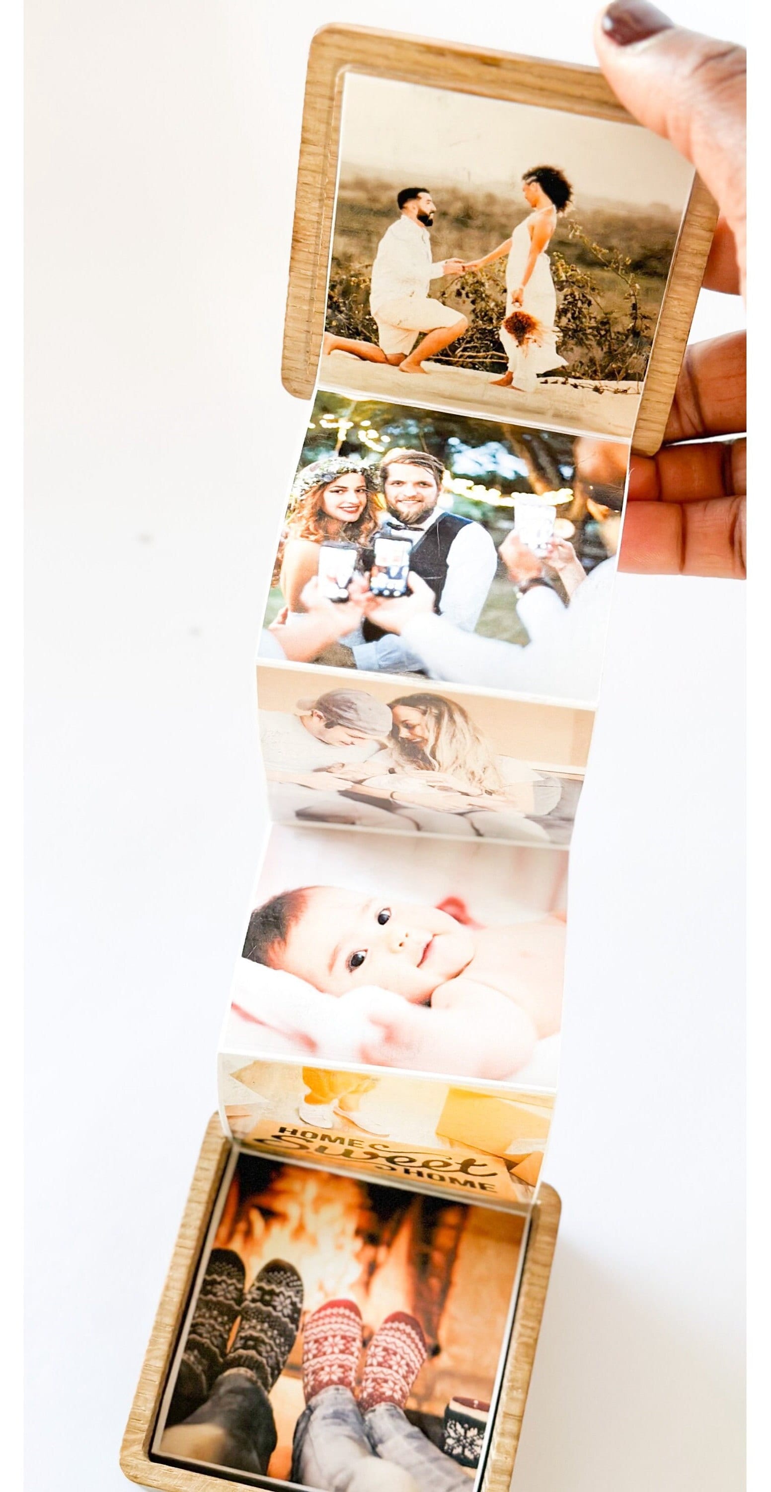 Caja de fotos extraíble personalizada, álbum de fotos personalizado en  caja, caja de fichas de memoria sorpresa, regalo de aniversario de  cumpleaños