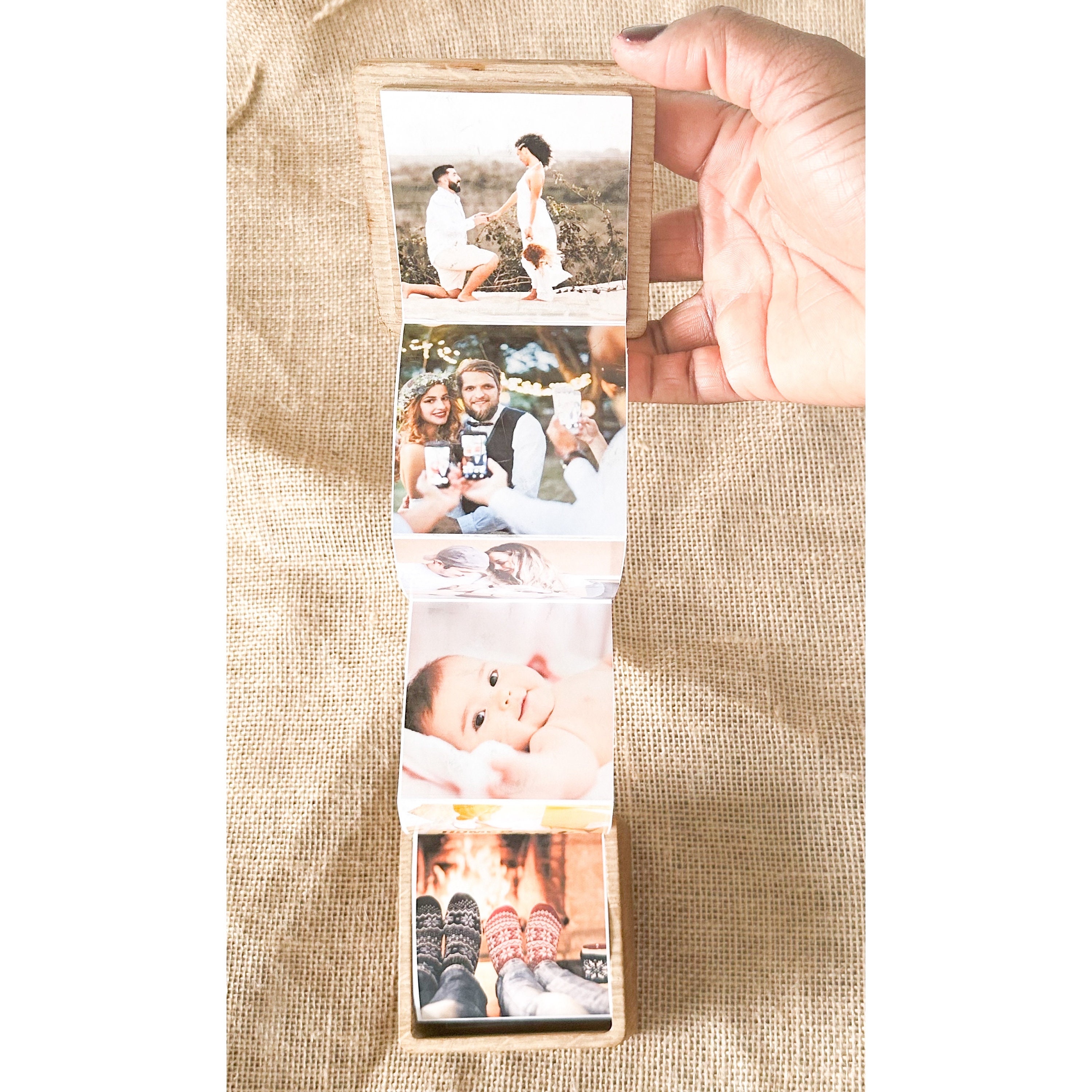 Caja de fotos extraíble personalizada de regalo, álbum de fotos
