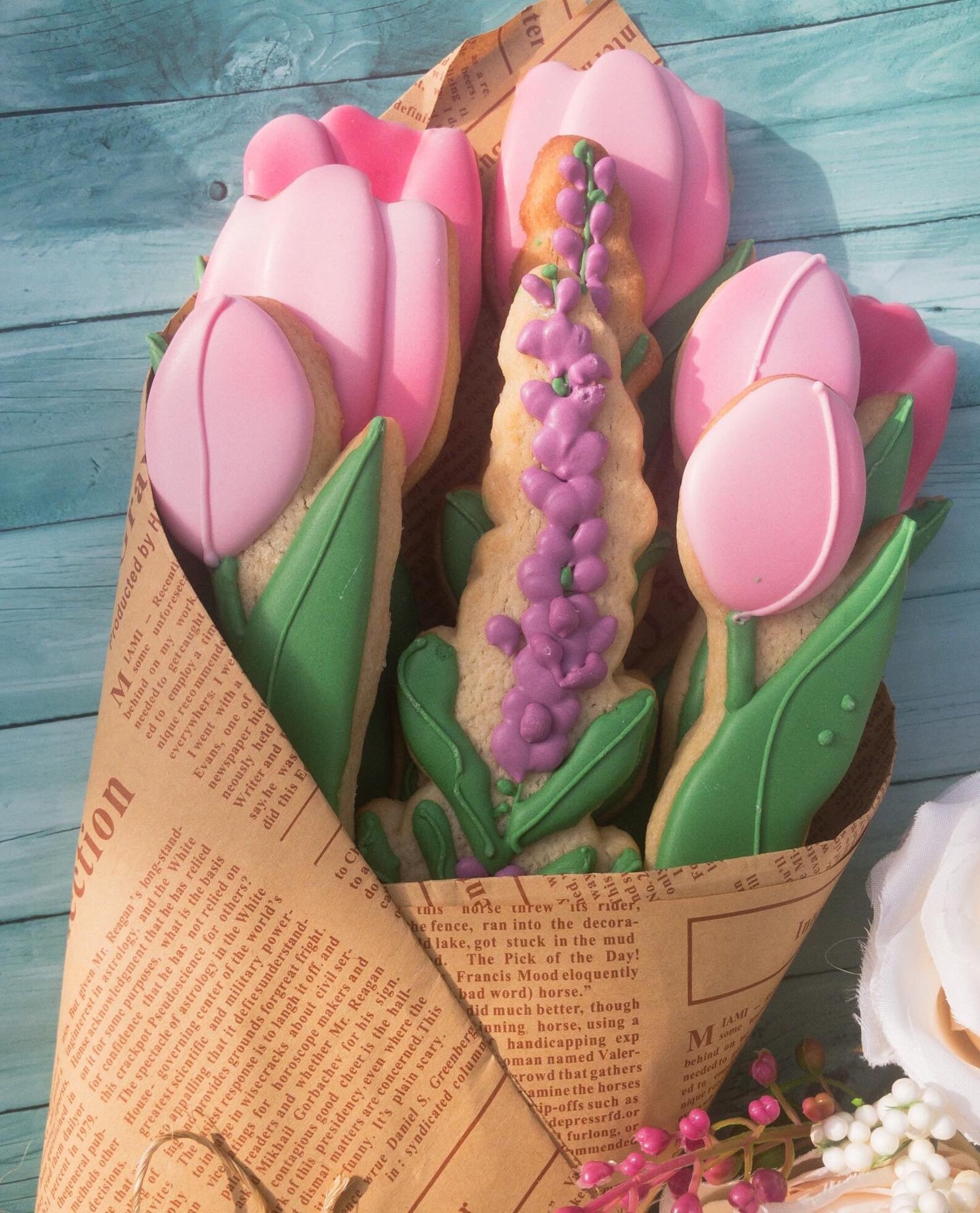 Spring Tulip Cookies