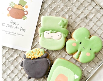 St Patrick's Day cookie/ shamrock cookie