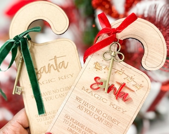 Personalised Santa's Magic Key Door Hanger