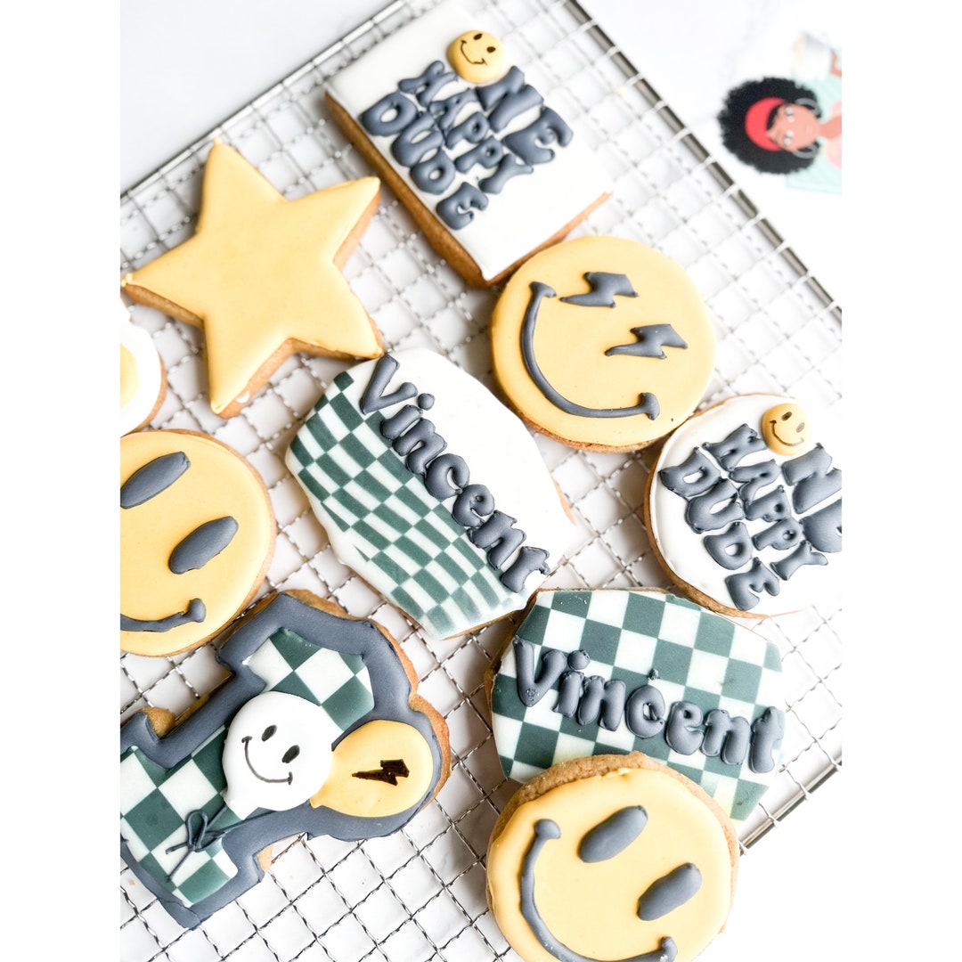 One Cool Dude Cookies/ One Happy Dude Cookies/ Boy First Birthday