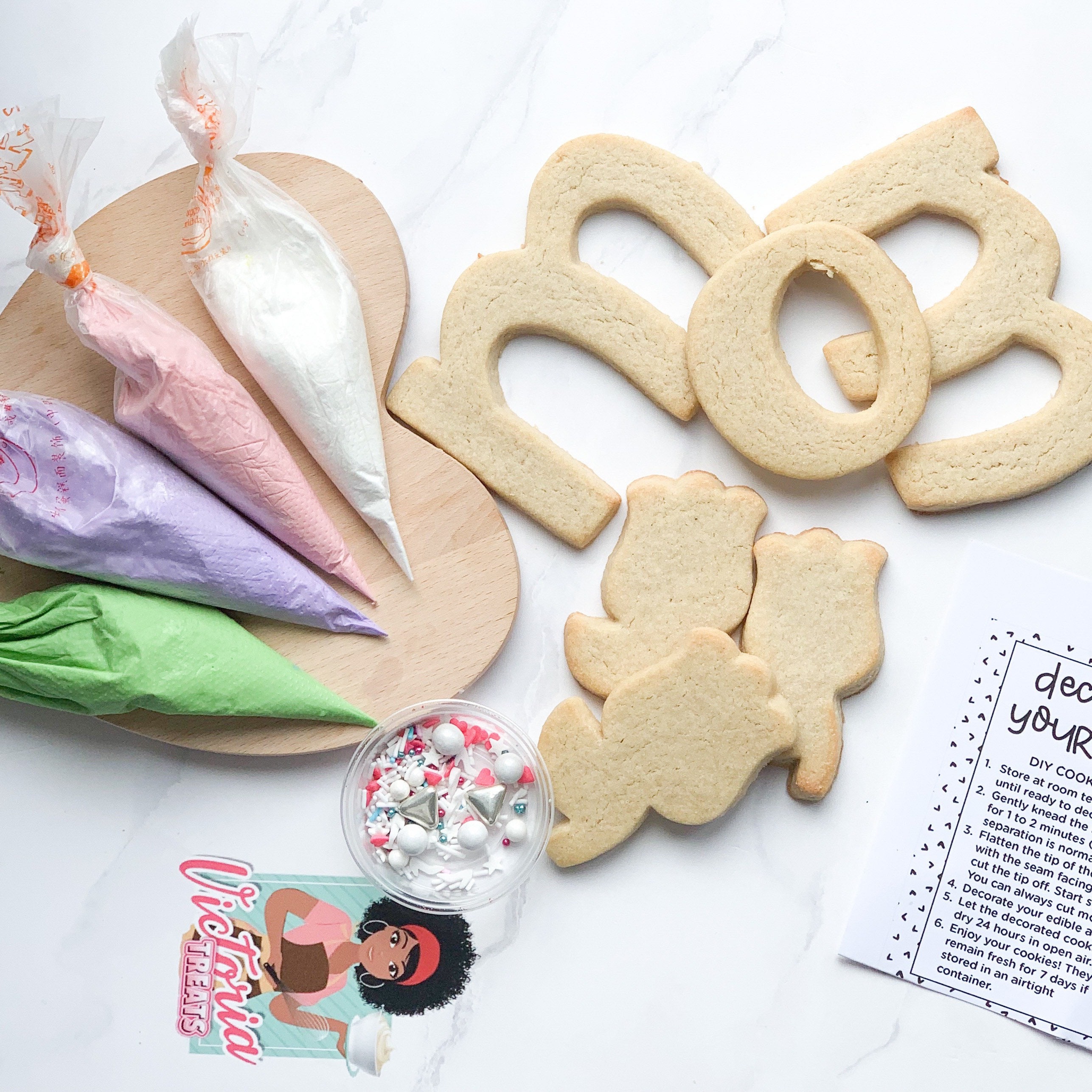 Decorate your own cookies/ diy kit for mother's/ dyo Etsy