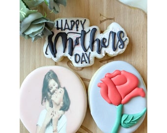 mother's day cookies / mother's day gift/ mother's day flower/ iced biscuit /sugar cookie/ gift for mum/ Gift for nan