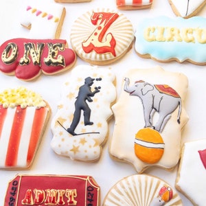 circus cookies/ circus themed cookies/ carnival cookies image 8