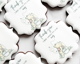 honey bear cookie/ 1st birthday cookie /baby shower cookie/ Winnie birthday cookie / pooh baby shower