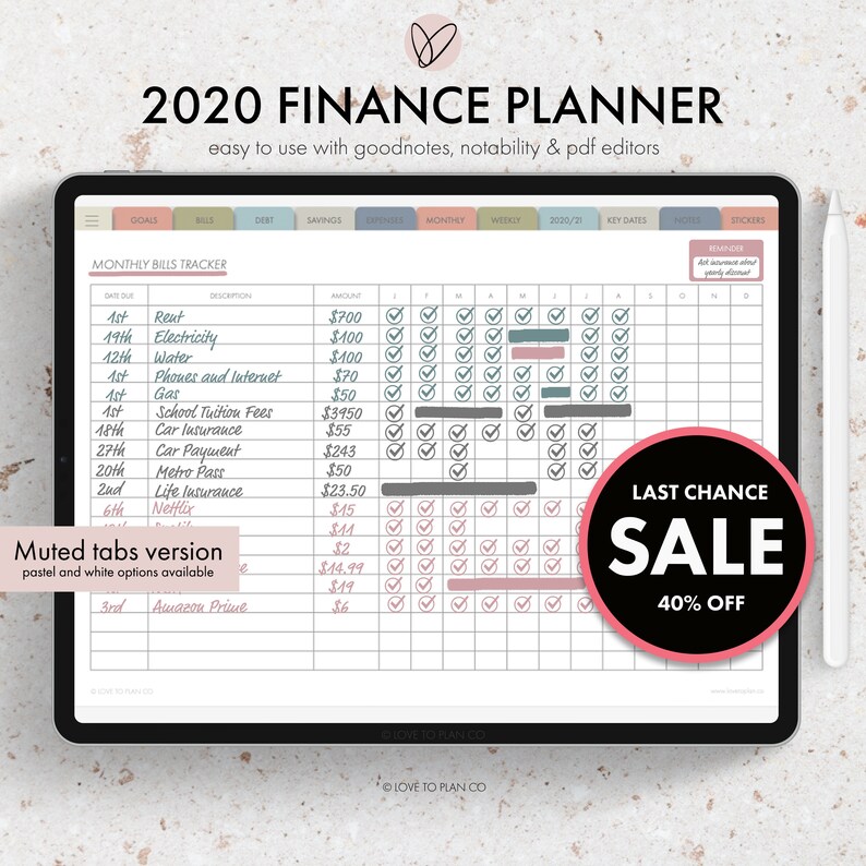 goodnotes 5 budget template goodnotes 5 budget template