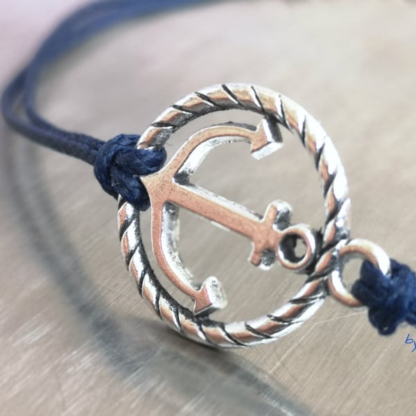 Mens Anchor Bracelet Etsy
