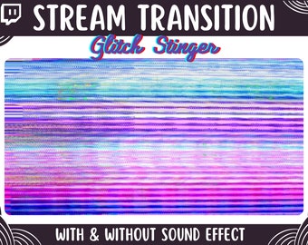 Creepy Glitch Stinger Transition | Spooky RGB Twitch Streamer Stinger for OBS Streamlabs SLOBS