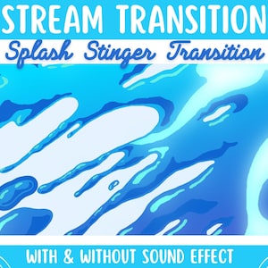 Animated Splash Transition | Water & Ocean Twitch Streamer Stinger for OBS Streamlabs SLOBS