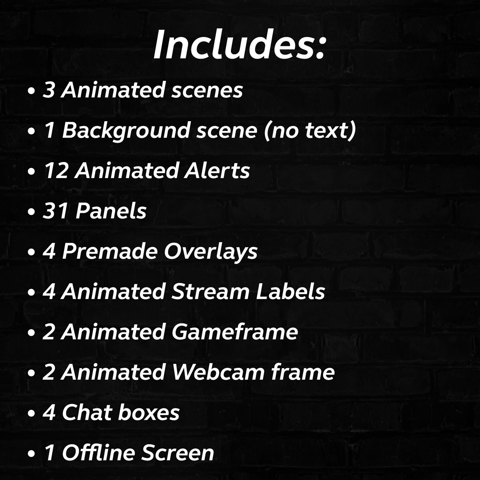 Animated Twitch Pack Pink & Blue Stream Overlay Package Etsy