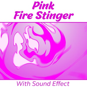Pink Fire Stinger Transition | Animated twitch streamer stinger for obs streamlabs slobs