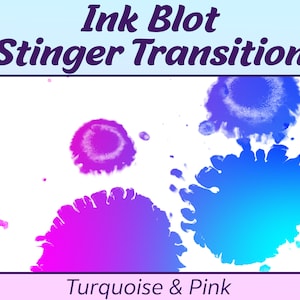 Farbe Stinger Übergang | Pinker, lila & blauer Twitch Stinger für alle unsere Jungs