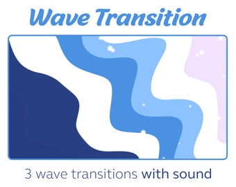 Wave Stinger Transition | Twitch Streamer Scene OBS Transition Streamlabs SLOBS transition