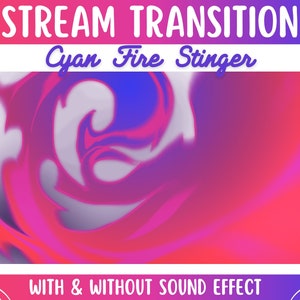 Animated Twitch Stinger Transition | Red Pink Blue Streamer Stinger for OBS Streamlabs SLOBS