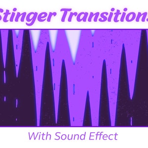 Purple & Dark Stinger Transition | Cute Gothic Twitch Streamer Stinger for OBS Streamlabs SLOBS
