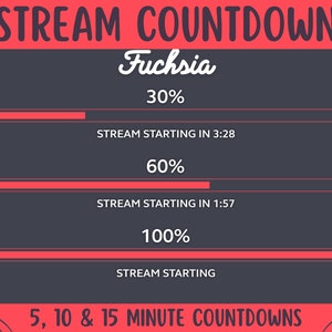 Pink Stream Countdown | Fuschia Twitch Streamer Starting Timer