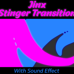 Transizione Jinx animata / Streamer Twitch rosa e blu Stinger per OBS Streamlabs SLOBS