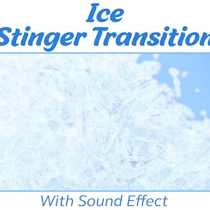 Ice Stinger Transition / Congelamento della neve ghiacciata Twitch Streamer Stinger per OBS Streamlabs SLOBS