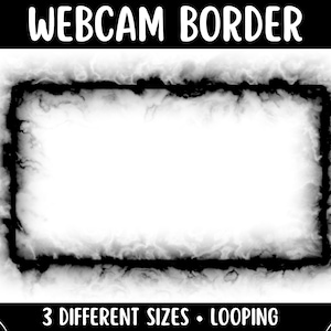 Shadowy Overlay Border | Gothic Horror Facecam Frames for Twitch and SLOBS / OBS