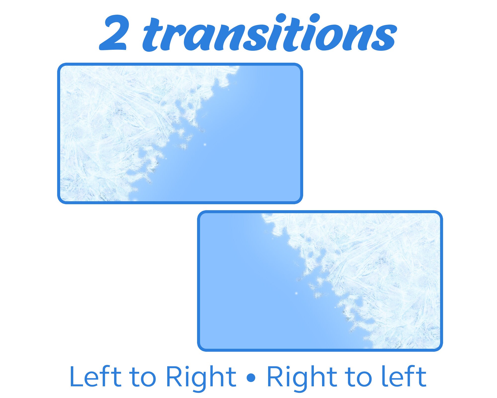 Ice Stinger Transition Freezing Frozen Snow Twitch Streamer Stinger for