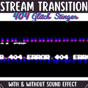 Spooky Glitch Stinger Transition | Creepy Error Twitch Streamer Stinger for OBS Streamlabs SLOBS
