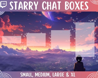 Starry Chat Boxes, Animated Chat Overlays for Streamers & Twitch