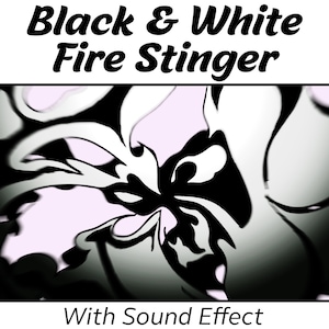 Schwarz & Weiß Stinger Übergang | Animierter Feuer Twitch Stinger für alle Streamlabs Slobs