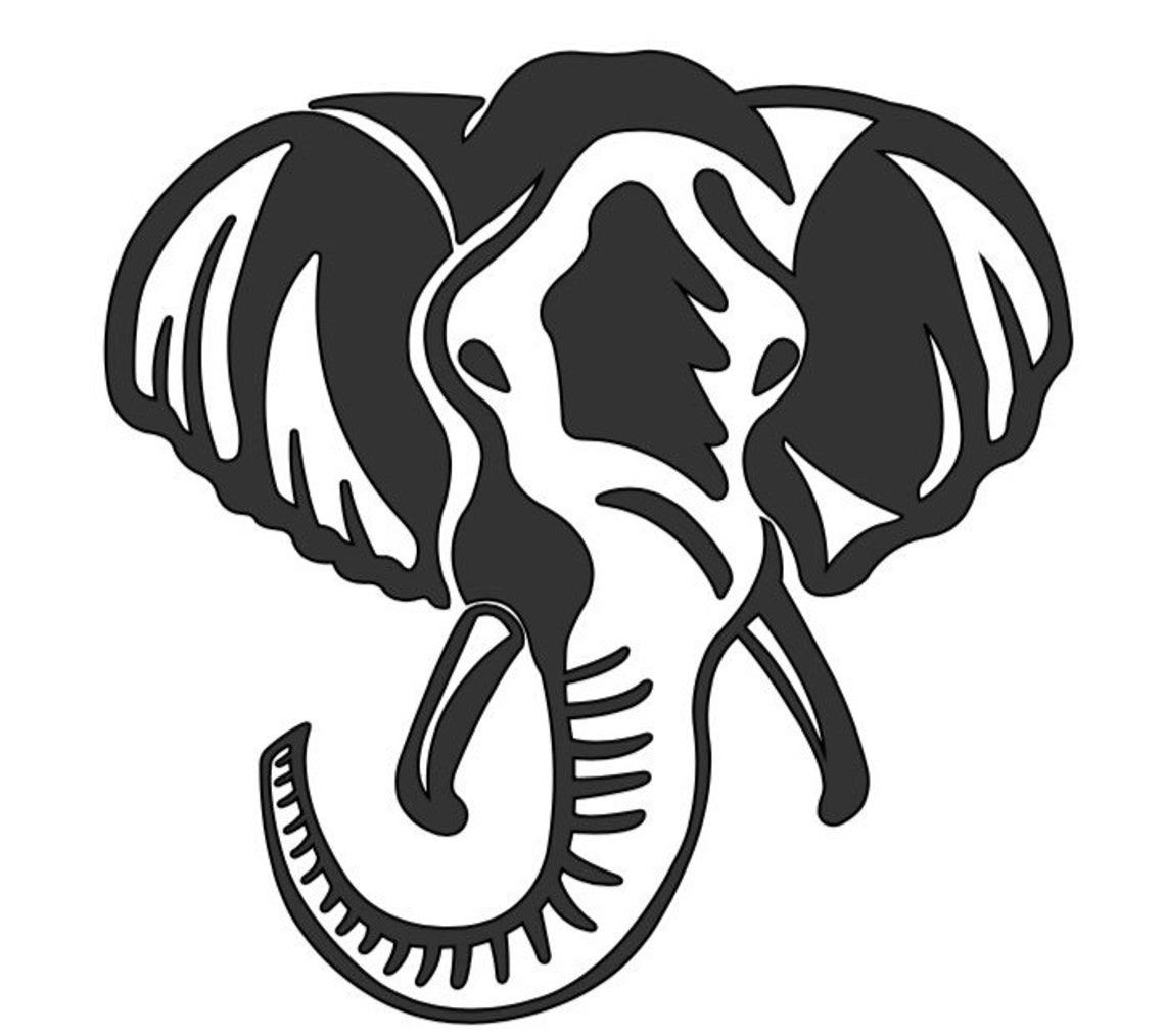 Elephant Vinyl 5 Decals Etsy
