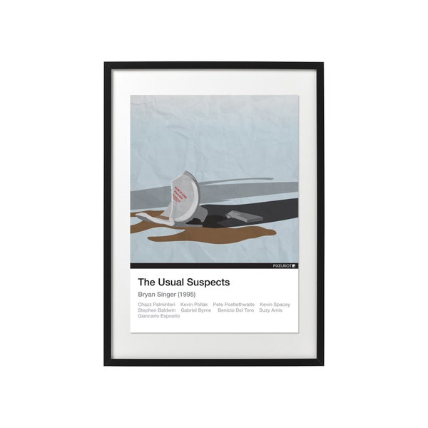 Who is Keyser Soze? - The Usual Suspects A3 Poster Print - Minimalist Art Print, Movie Prints, Movie Poster.